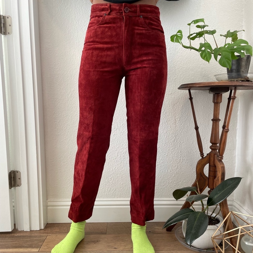 Vintage Leather Lined Pants